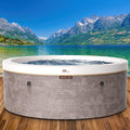 BRAST Whirlpool-Badewanne, Whirlpool MSpa Cocoon für 6 Personen mit Schaumstruktur, Ø180x65cm