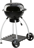 RÖSLE Holzkohlegrill, Holzkohle-Kugelgrill No.1 Sport F50, Hochwertiger Kohlegrill mit einstellbarer Luftzufuhr, Deckelscharnier, Deckelthermometer