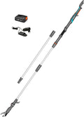 Gardena Gartenscheren, Akku-Teleskop-Baumschere HighCut 360/18V P4A Ready-to-Use Set: Bis zu 5 m Reichweite, Schwenkbarer Schneidkopf, Ergonomisch