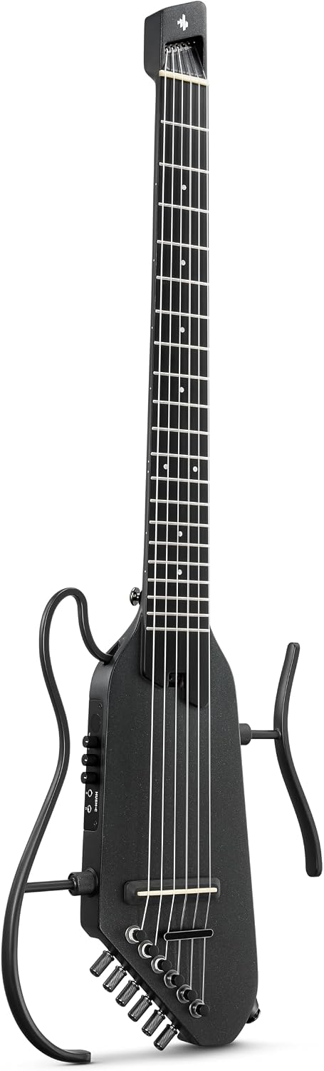 Elektro-Akustische Gitarren, HUSH-C Nylon-Saiten Reisegitarre, Akustik-Elektrik Gitarre, Ultraleichte Silent-Gitarre für leises Üben