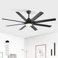 Sofucor Deckenventilator mit Beleuchtung,   132cm Deckenventilator mit Beleuchtung und