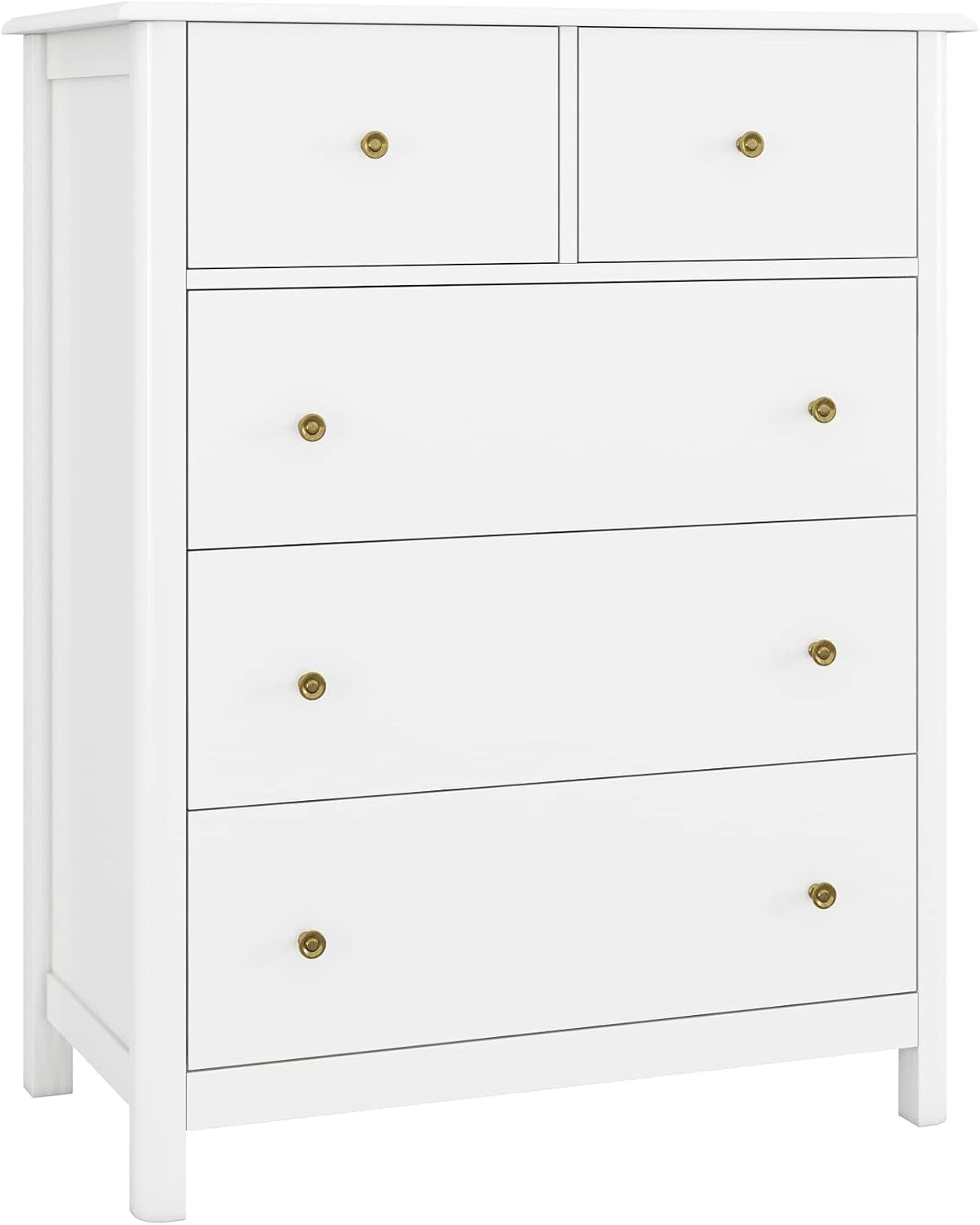 Kommode, Sideboard mit 5 Schubladen, Beistellschrank viel Stauraum, Mehrzweckschrank für Wohnzimmer Schlafzimmer Flur, 74 × 40 × 94cm, HOCSOK