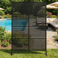 RBFGYIOP Gartensichtschutz, Sichtschutz Metall, Freistehender Paravent 180x120 cm, Wetterfester Sichtschutz Für Garten Terrasse Balkon Outdoor Deko