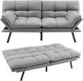Sofa Klappbares Schlaf, Sofa mit Schlaffunktion, umwandelbares Schlafcouch mit Verstellbarer Rückenlehne