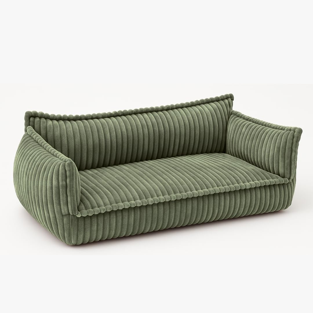 Sofa ® Kinder, aus weichem Cord, Bequeme Kindercouch mit abnehmbaren, waschbaren Bezügen, Erhältlich in vielen Farben, ideal zum Spielen