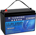 VEMDIA Deep-Cycle-Batterie, 12V 100Ah LiFePO4 Batterie, Smart BMS 100A mit 15000+ Zyklen, 1280Wh Lithium Akku Low Temp Cut-Off