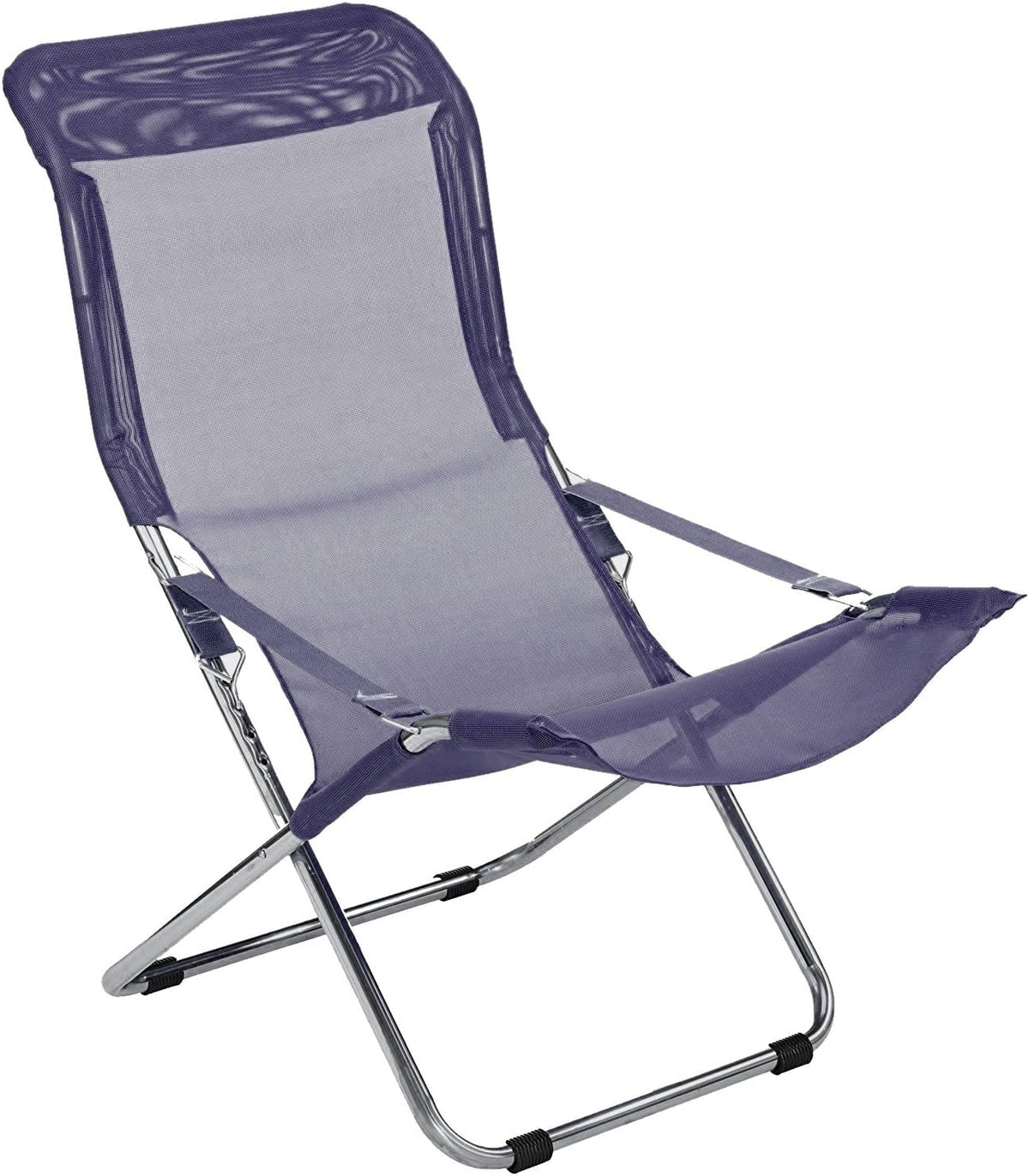 Liege sonnen, Fiesta Aluminium Rahmen und Textil Cod. 027TX BK dunkelblau Ossidiana, fiam