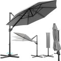 Devoko 300 Ampelschirm cm Sonnenschirm, für Garten & Terrasse, Gartenschirm mit UV-Schutz 30+, Windsicherung Marktschirm, 360° Drehbar