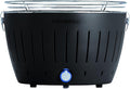 LotusGrill G340 Classic Anthrazitgrau der raucharme Holzkohlegrill, Tischgrill mit USB-Anschluß