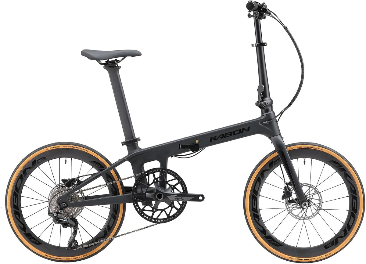 KABON 20 9 Neues Upgrade Faltrad Zoll Carbon Fiber Rahmen mit Carbon Laufradsatz Speed Mini City Bike Faltbares Fahrrad