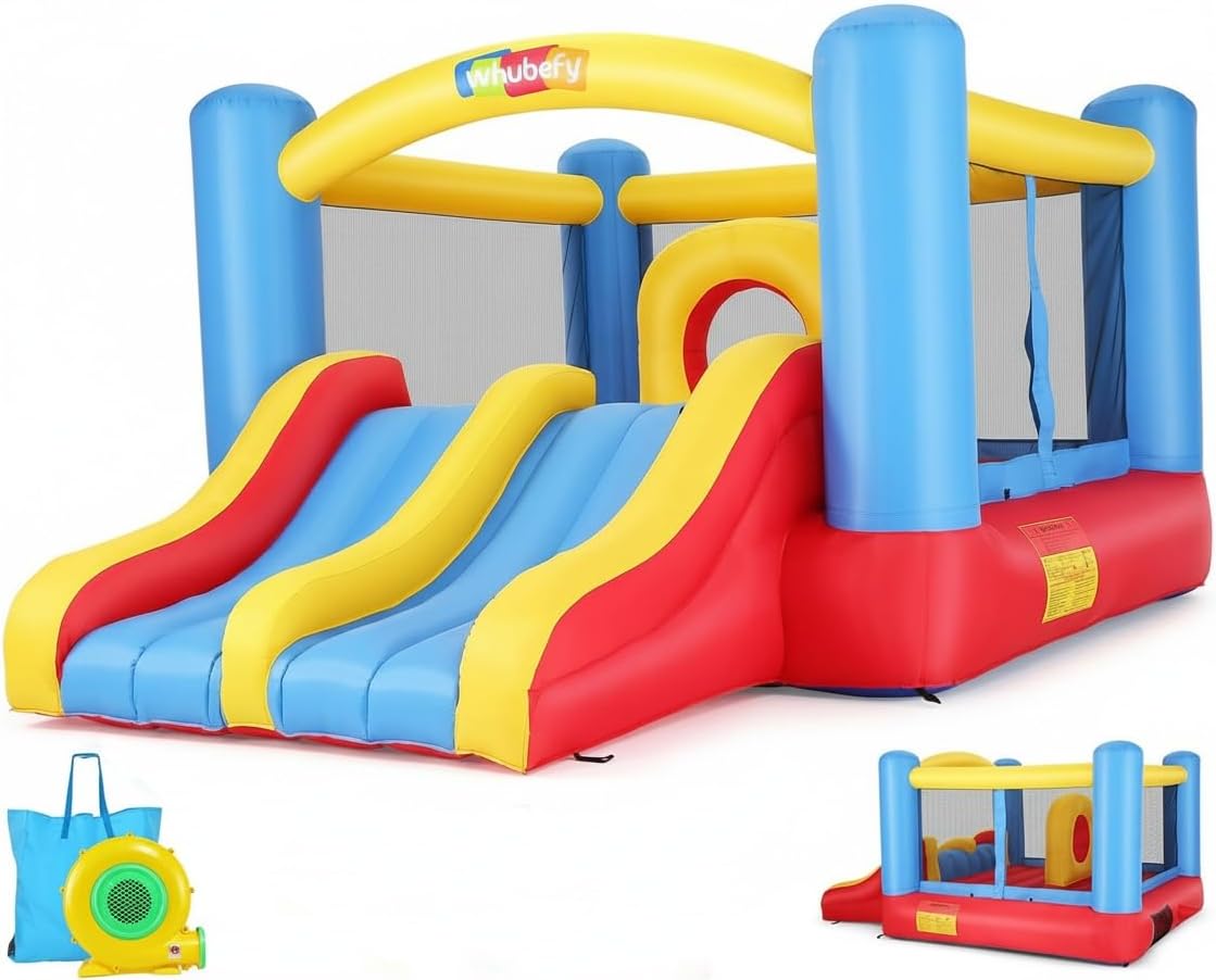 AKEYDIY Hüpfburg, für Kinder 3-6 & 8-12 Große Kinder, Aufblasbare mit Gebläse